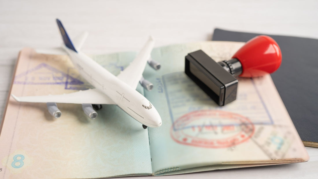 Passport with stamped visa for ETIAS travel requirement
