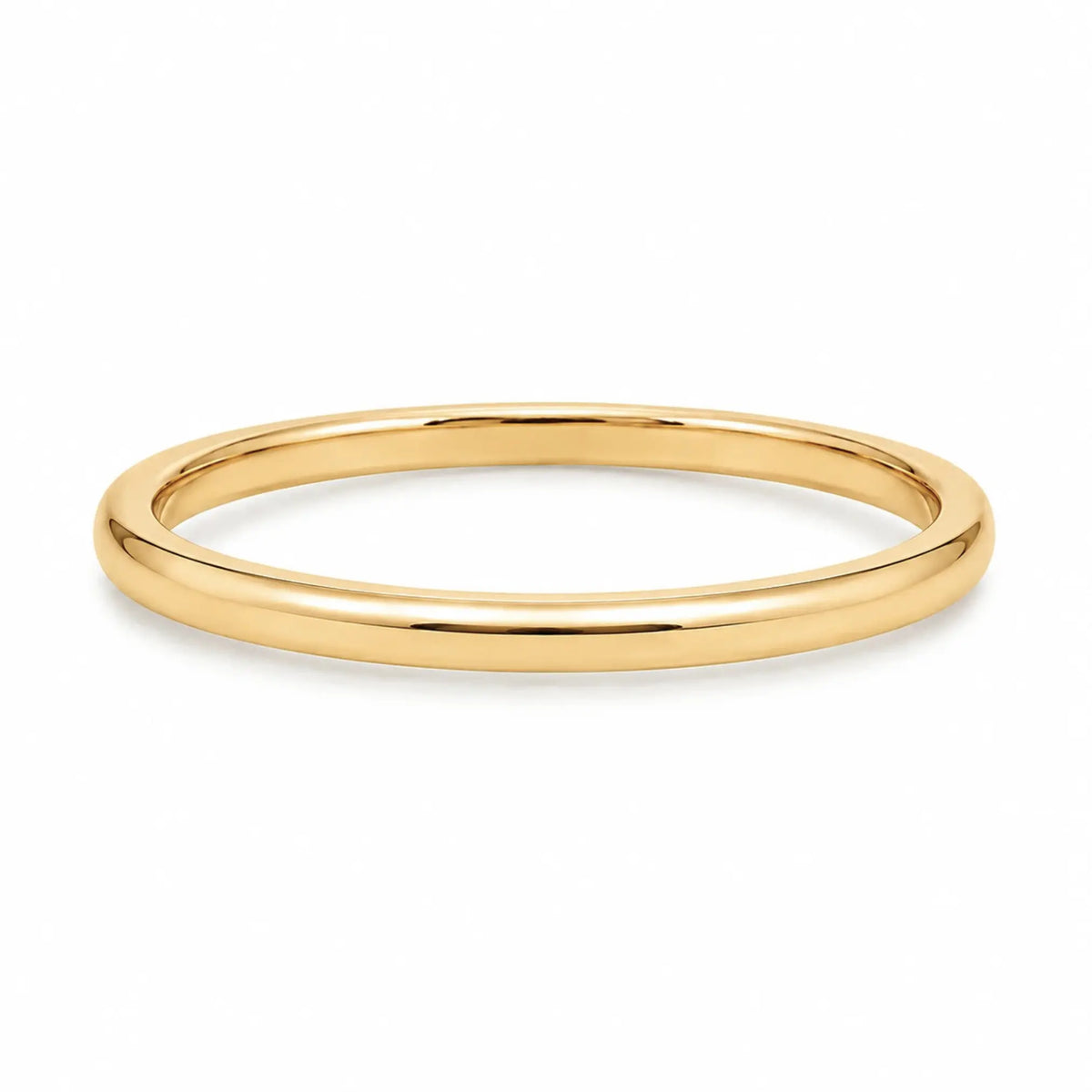 18k gold plated plain wedding band