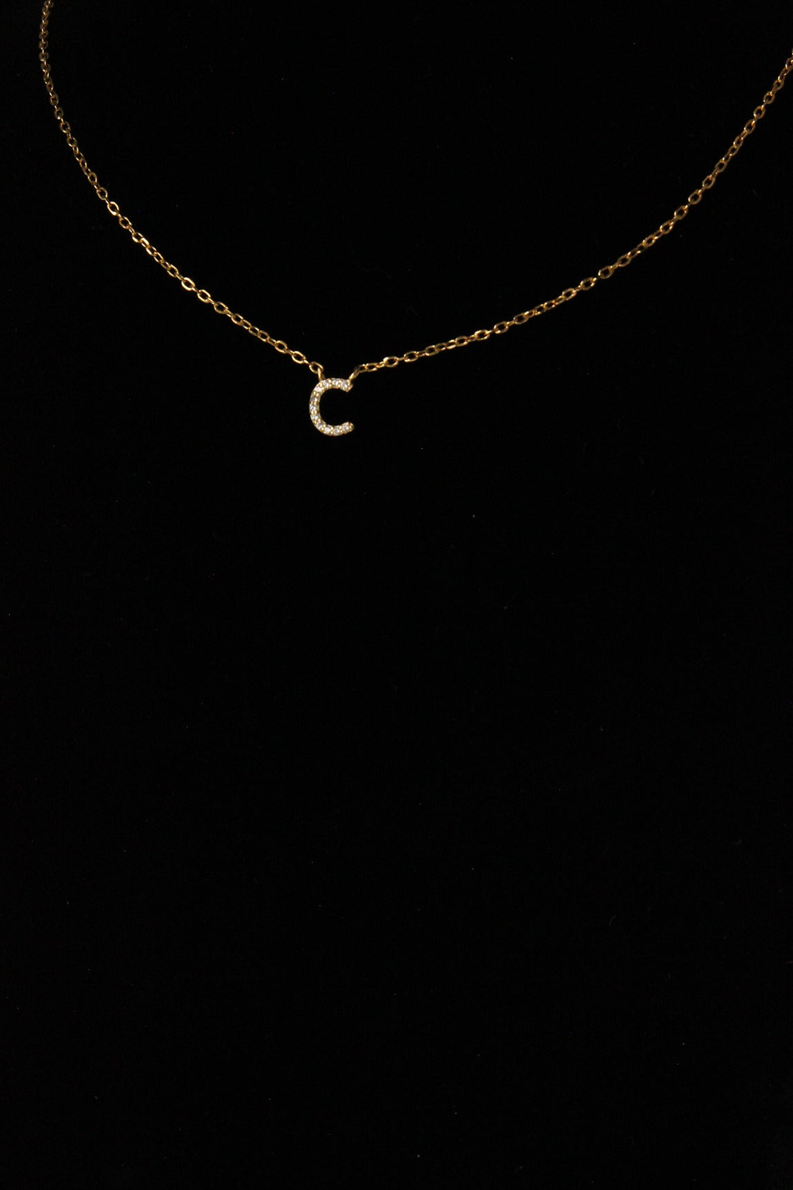 letter c gold necklace
