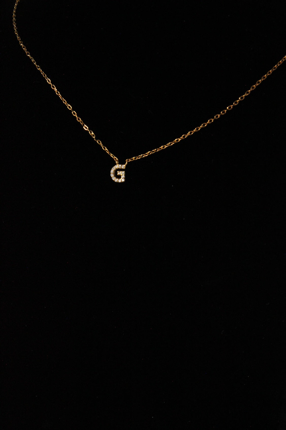 G Gold Letter Necklace