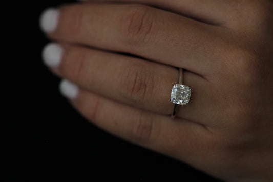 Palermo 2 Ct Cushion Moissanite Ring