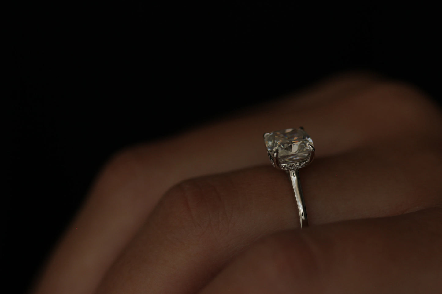 Palermo 2 Ct Cushion Moissanite Ring