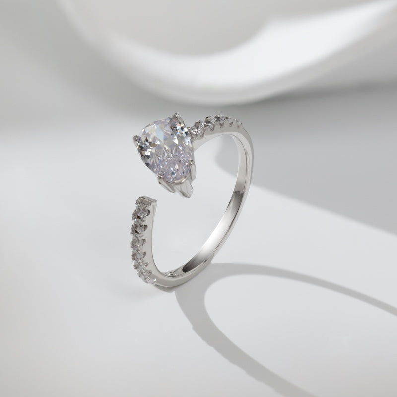 adjustable pear ring