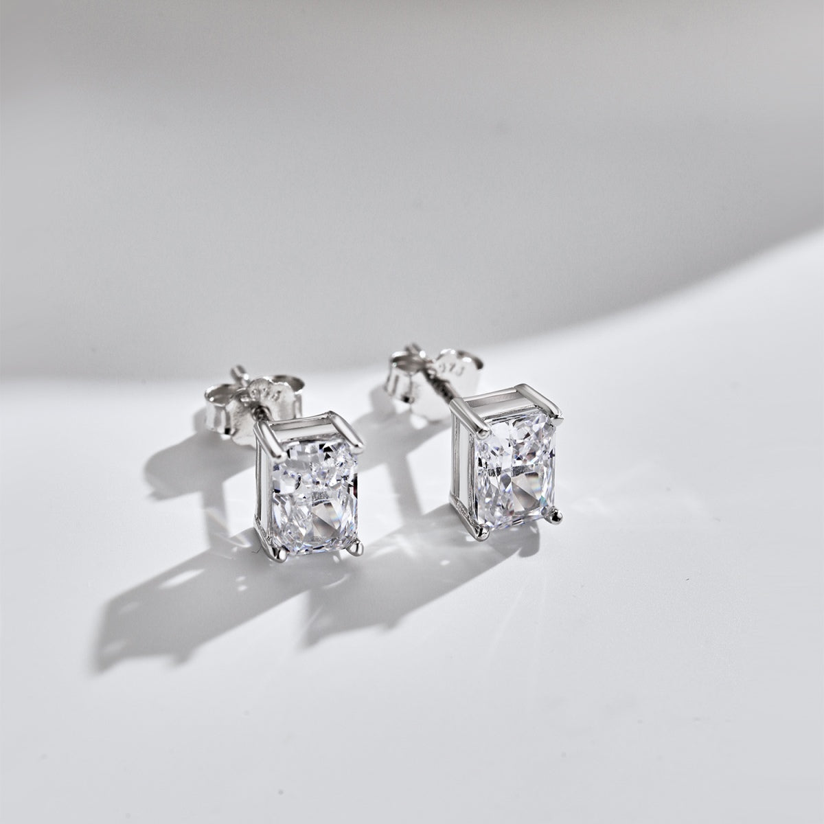 Radiant stud earrings