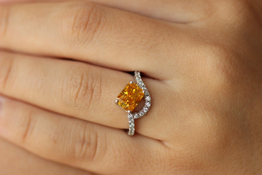 Canary Yellow Engagement Ring