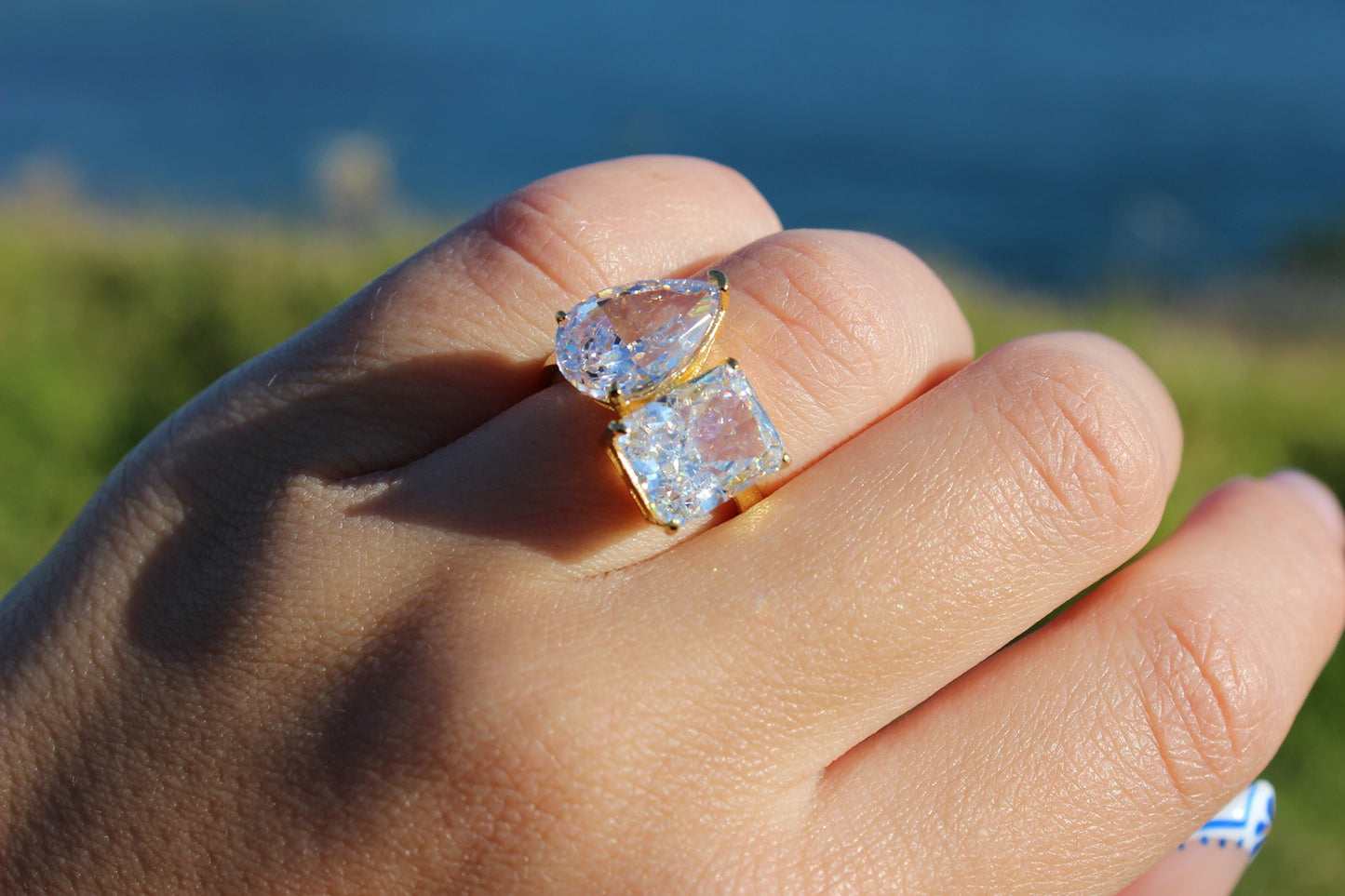 toi et moi Fake engagement ring