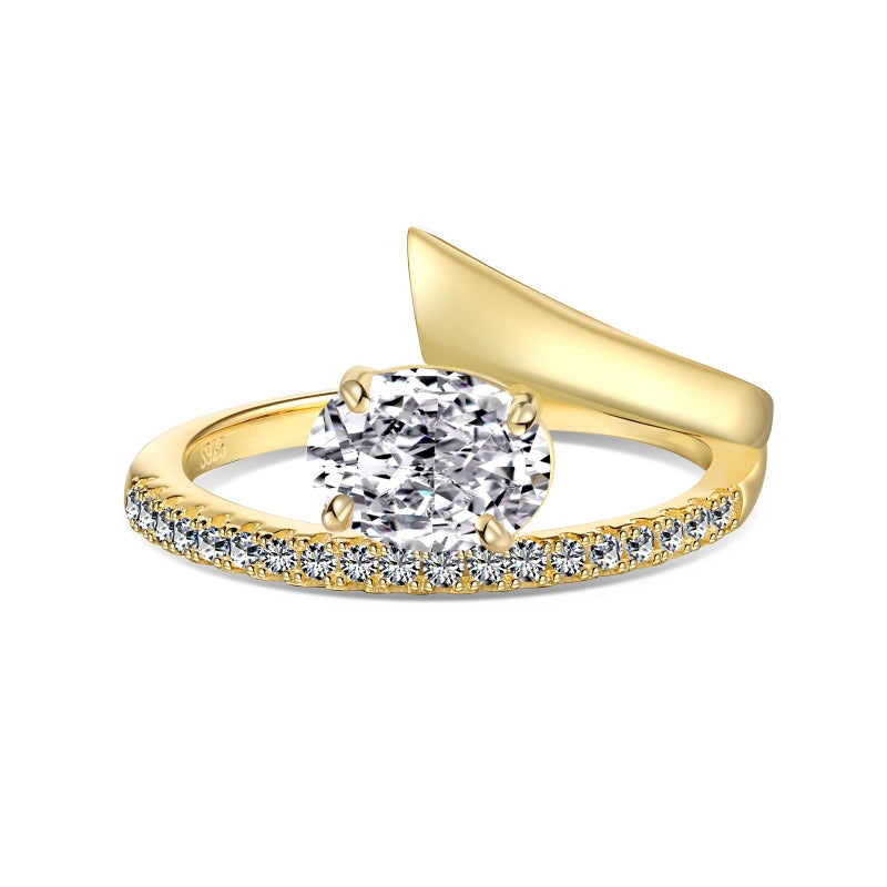 gold oval ring