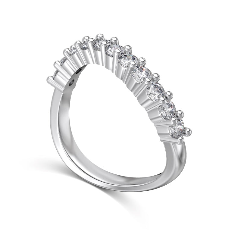 curved stacker ring