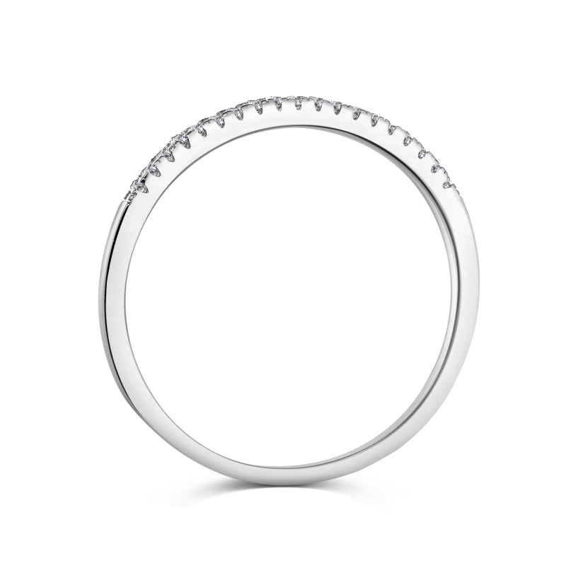 Half Eternity Pavé Ring 1mm