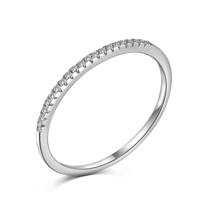 Half Eternity Pavé Ring 1mm