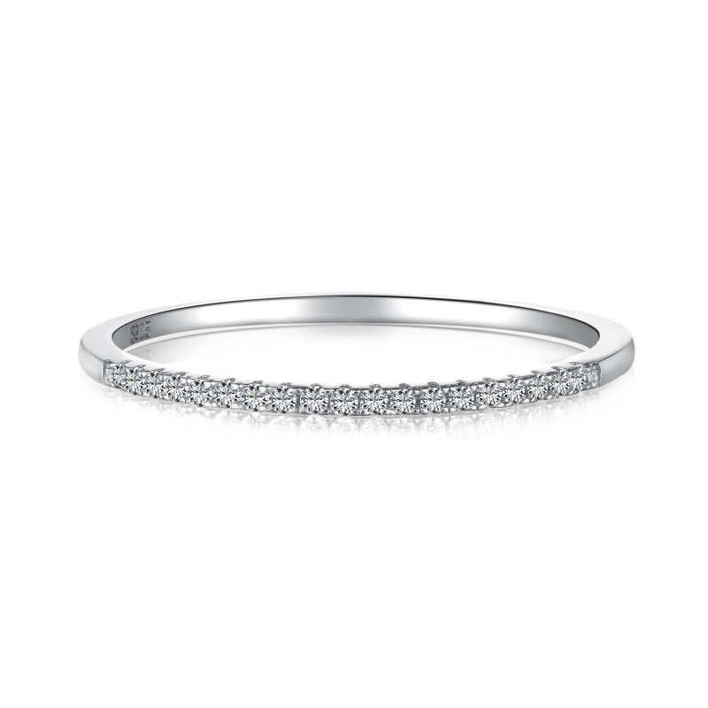 Half Eternity Pavé Ring 1mm