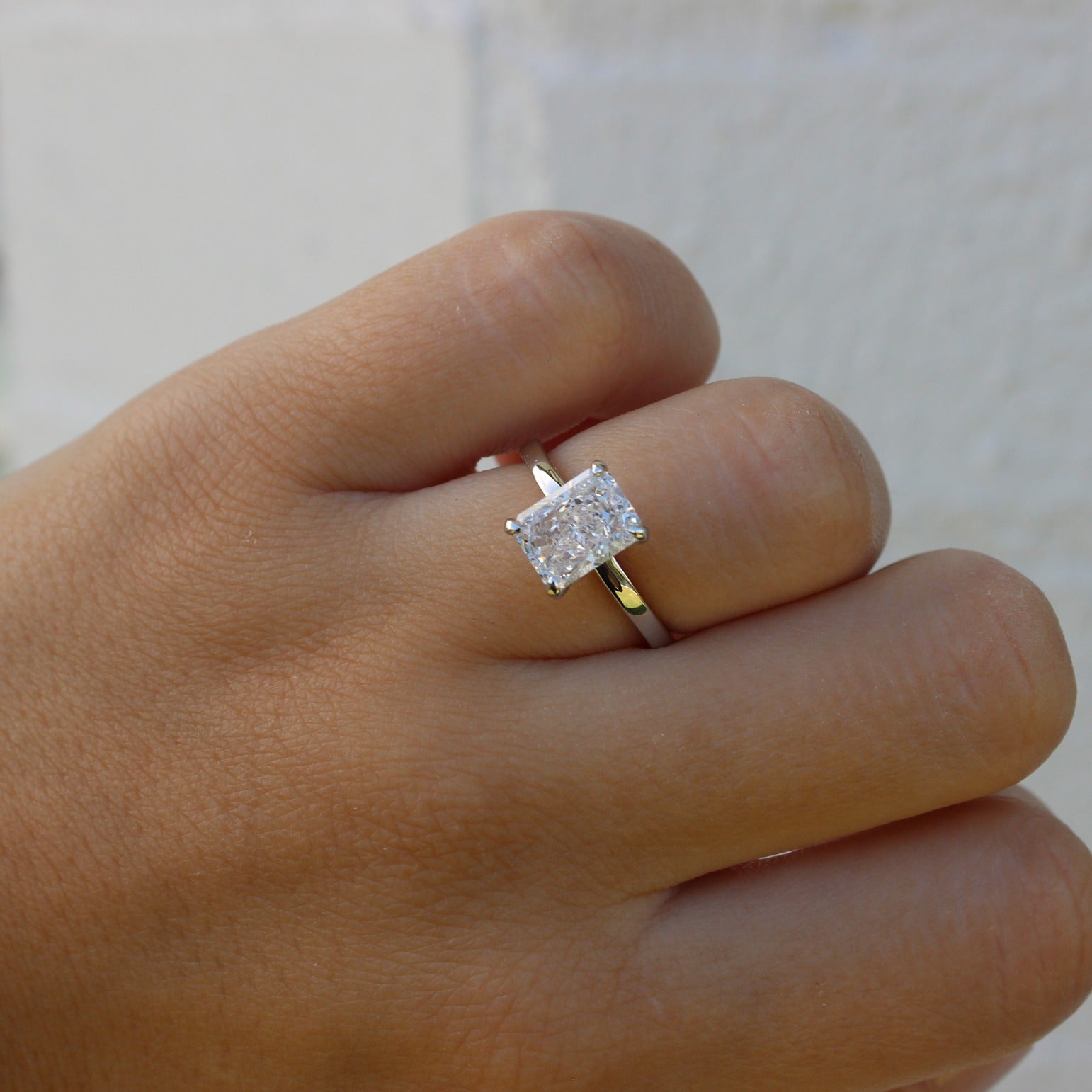 melbourne rectangle silver ring