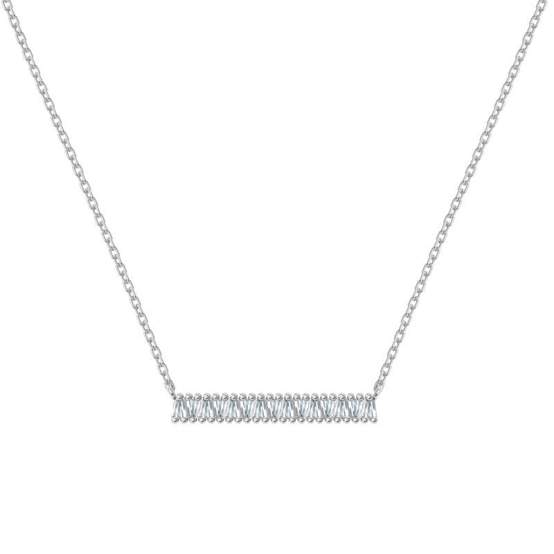 silver bar necklace