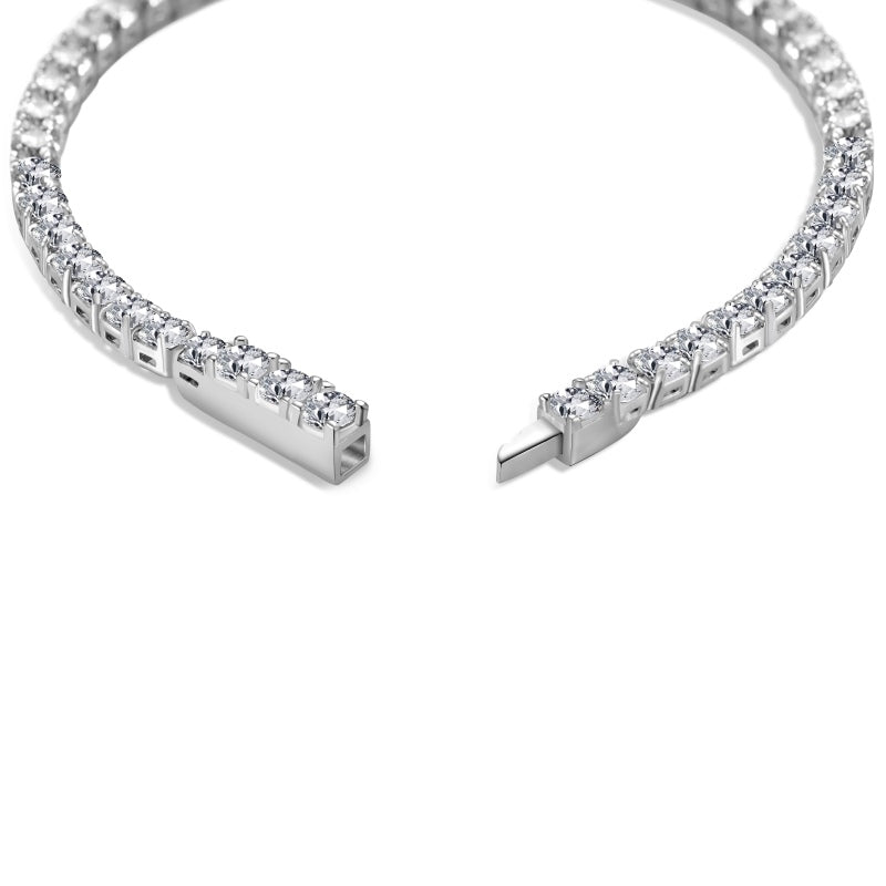 silver tennis bracelet 3mm open