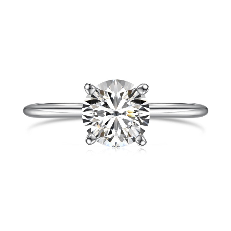 1 carat round Fake engagement ring