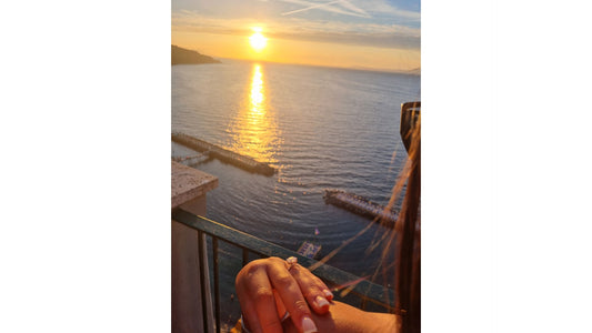 Travel Ring with sunset view