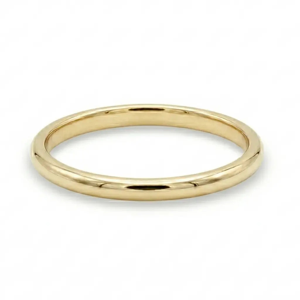 18k plated gold wedding band