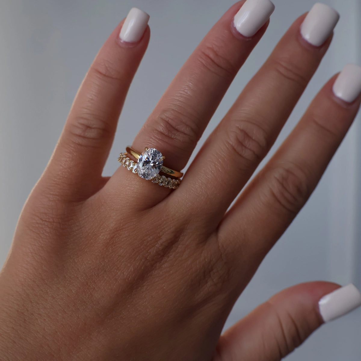 2 carat solitaire oval gold vermeil engagement ring