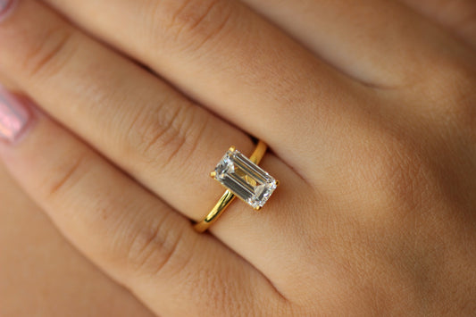 3 Carat Emerald Cut Solitaire