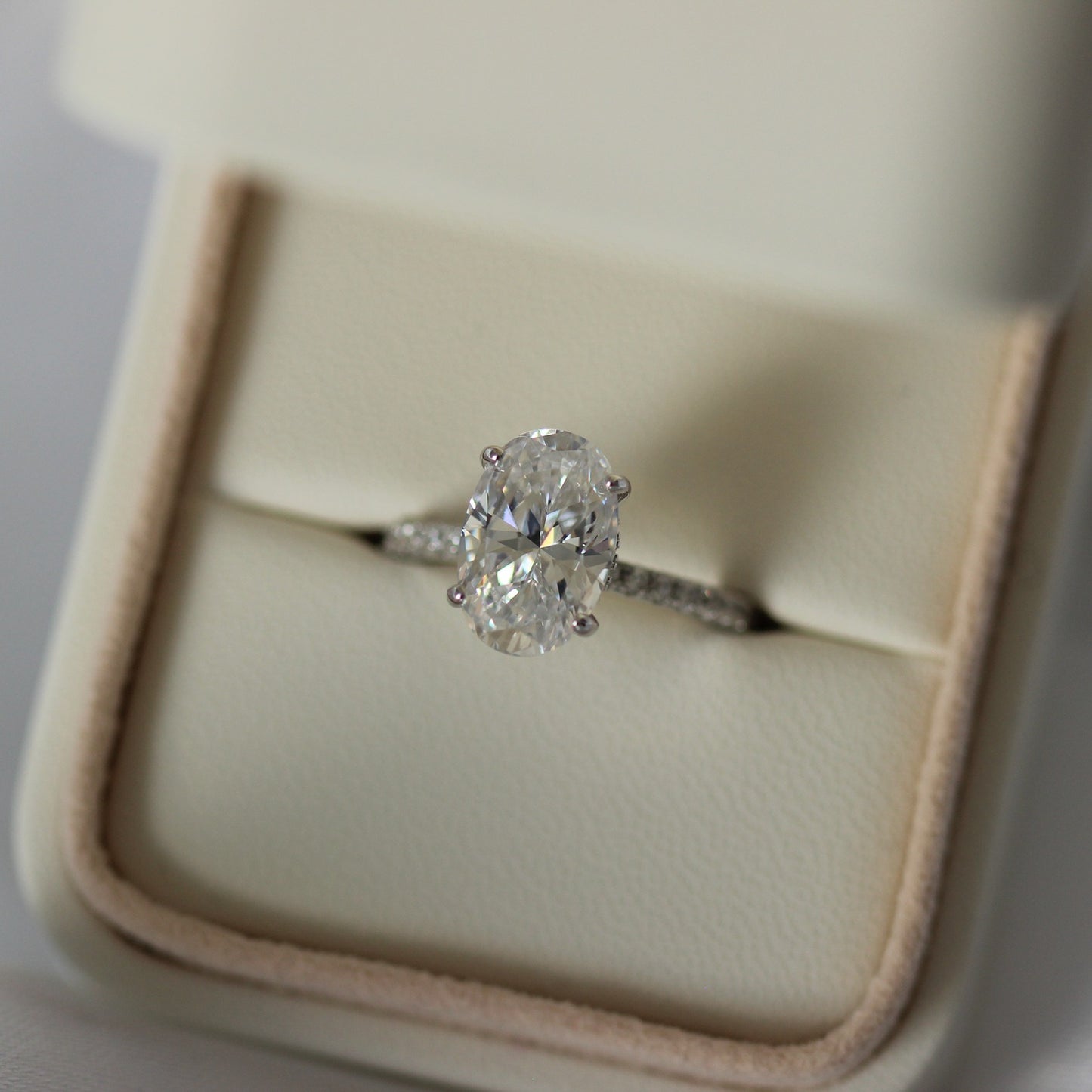 3.5 carat silver cubic zirconia engagement ring