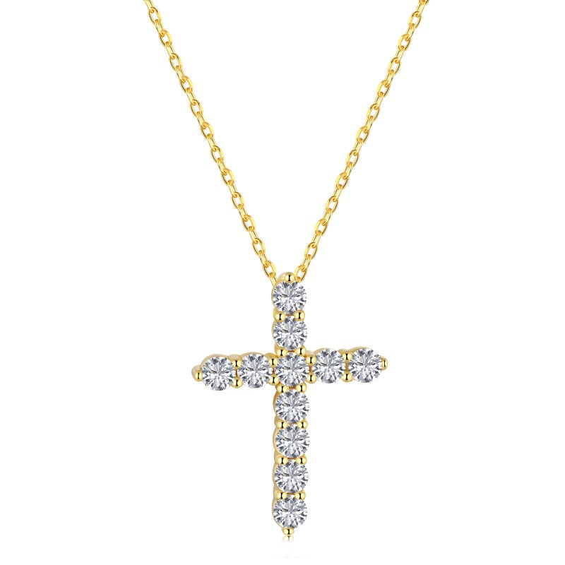 Gold cross necklace