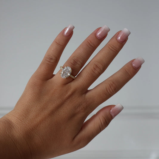 Mallorca 4 Ct Oval Ring - Gold