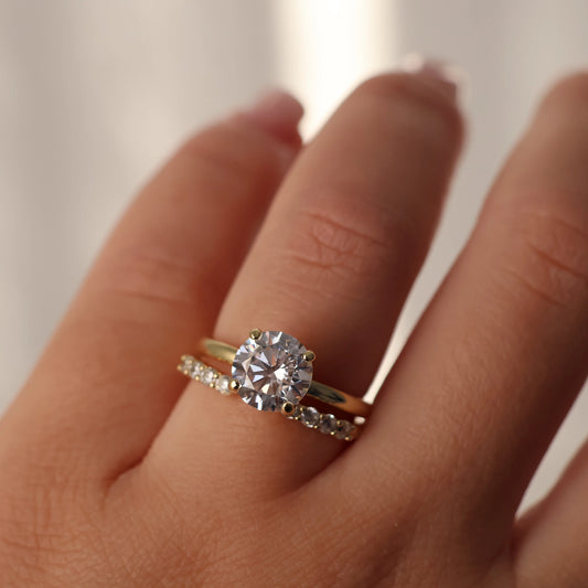 Madeira 2 Ct Round Cut Ring - Gold