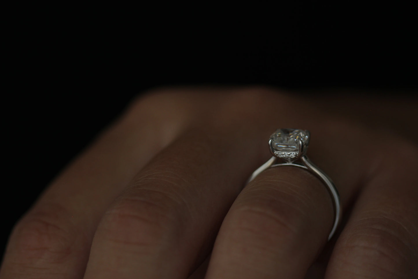 Palermo 2 Ct Cushion Moissanite Ring