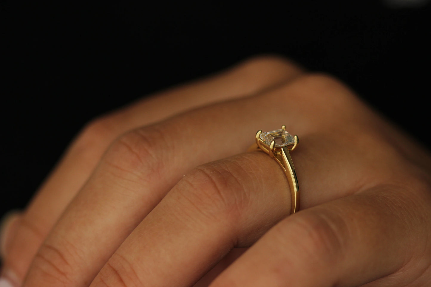 Olímpia 1 Ct Emerald Gold Ring