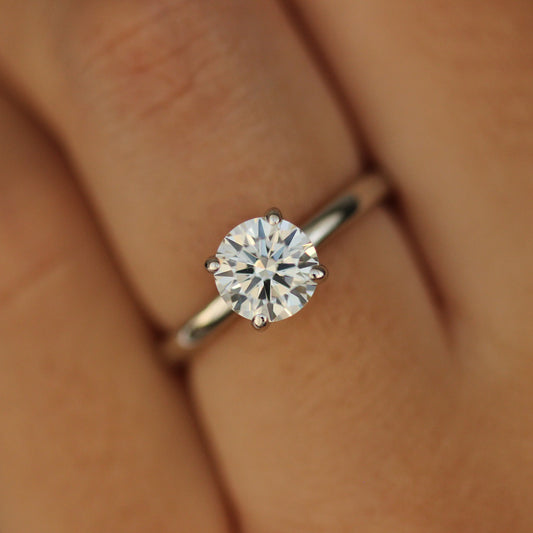 Round ring on hand