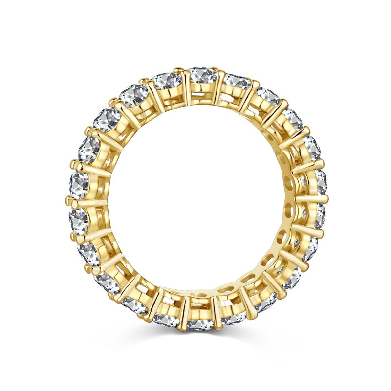 gold oval stacker ring