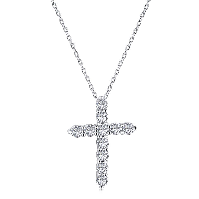 Silver cross necklace