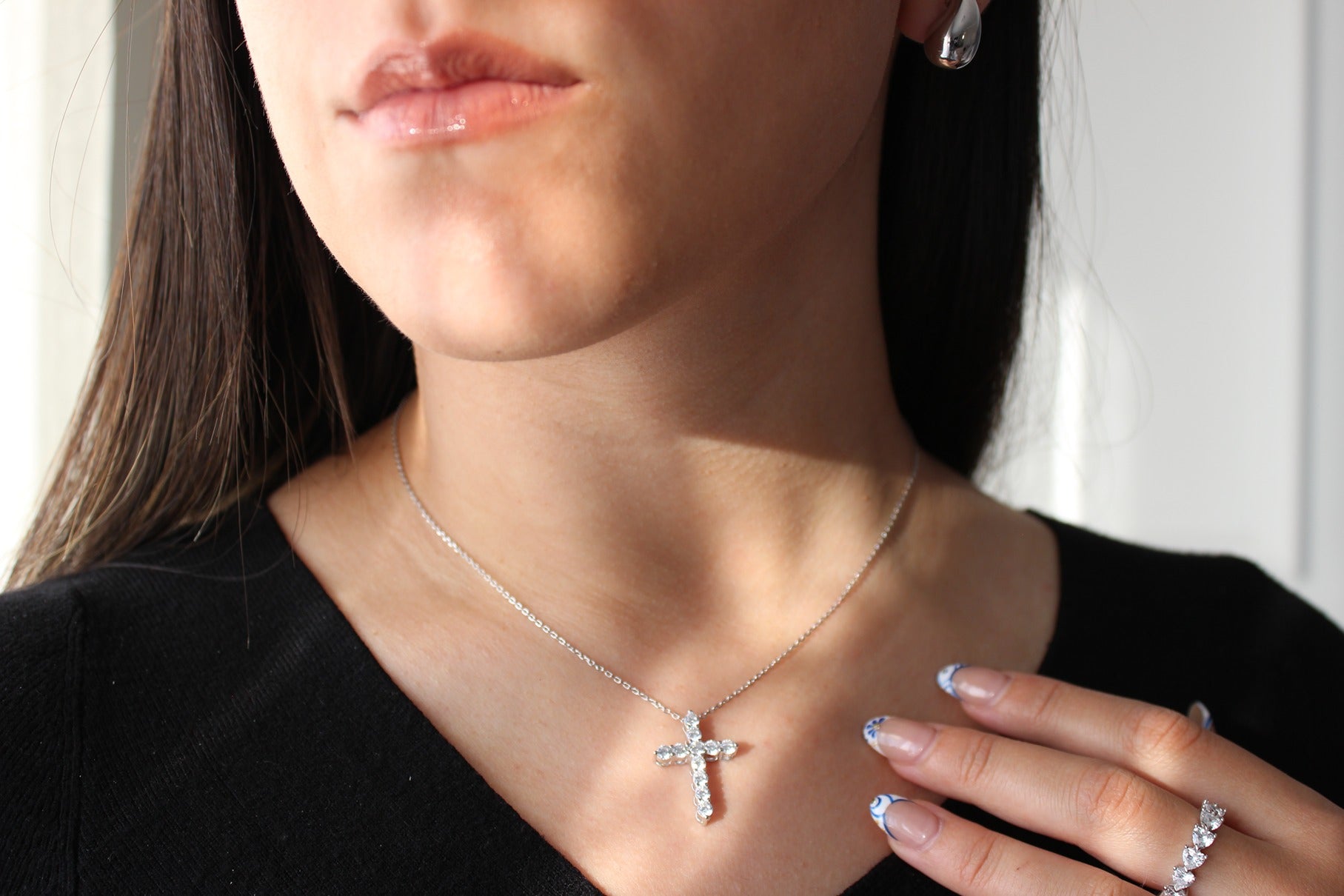 Silver Cross Necklace