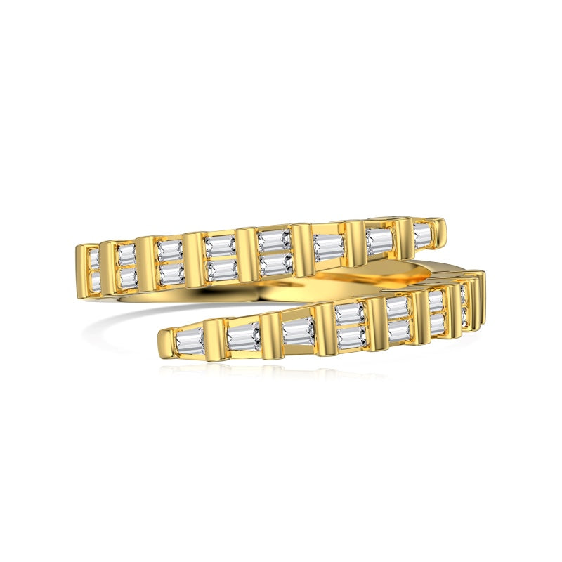 Commom Ringer Como Emerald Gold Stacking Ring – Travel Ring Co