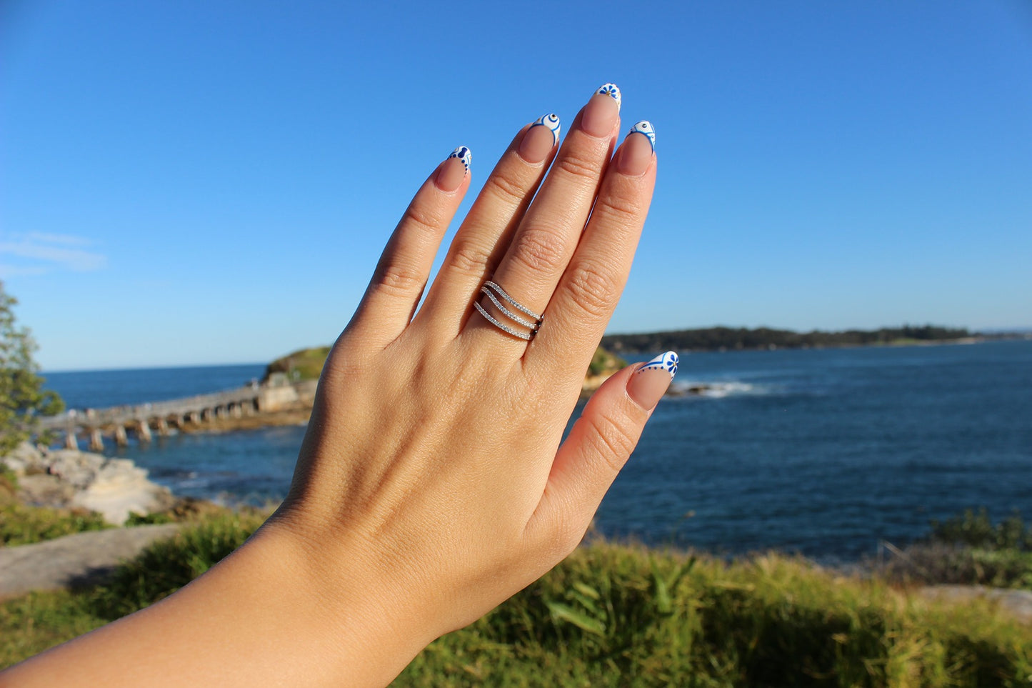 Cubic zirconia ring