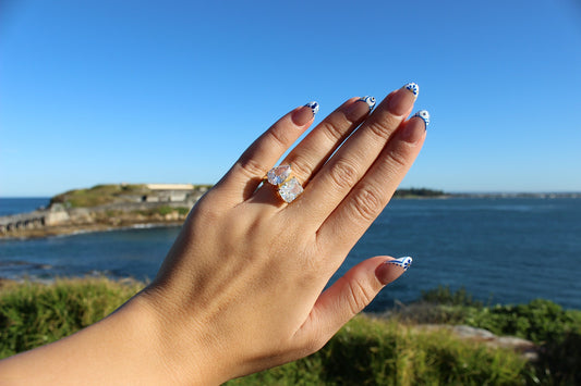 toi et moi Fake engagement ring