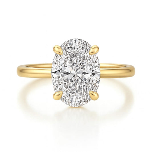 3.5 carat cubic zirconia gold ring
