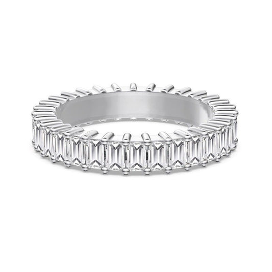 emerald cut eternity band 3mm width