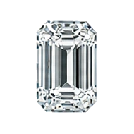 Emerald cut diamond
