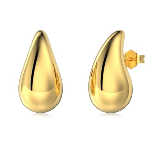 Gold blob earrings