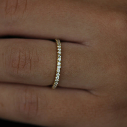 half eternity band 14k gold fill 1.7mm