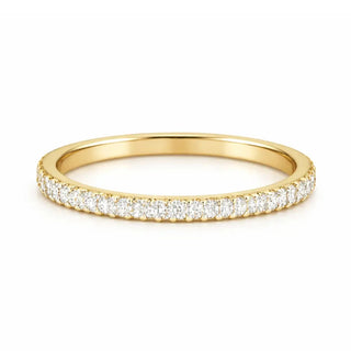 Half Eternity Moissanite Ring 1.7mm in 14k Gold Filled
