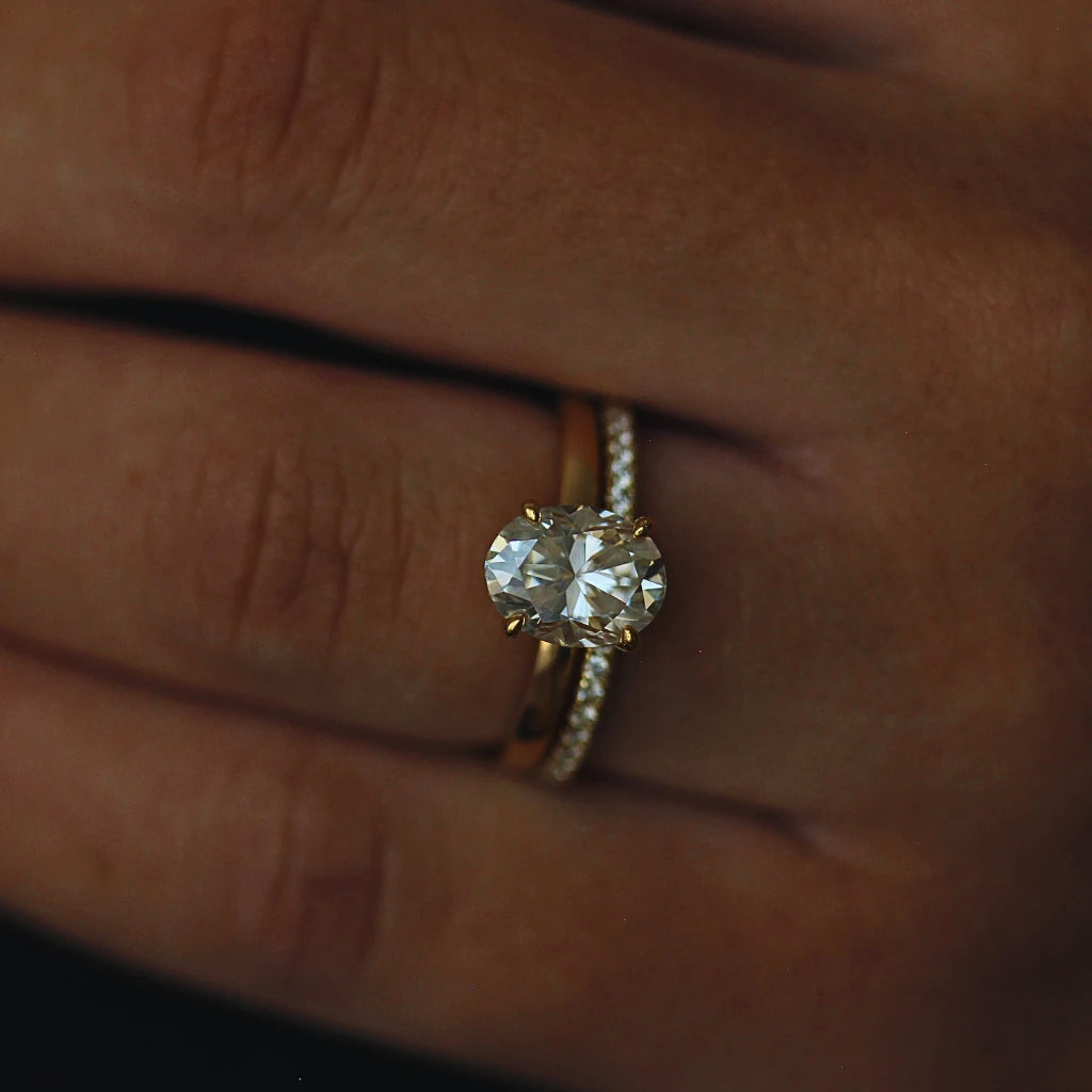 half eternity wedding band 14k gold filled