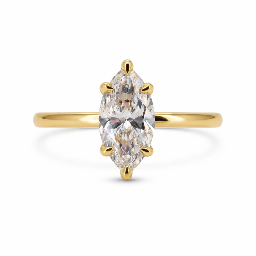 marquise lab grown diamond ring