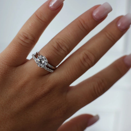 open silver wedding band