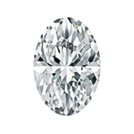 Oval cut diamond