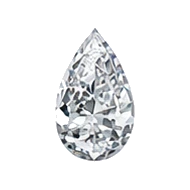 Pear cut diamond