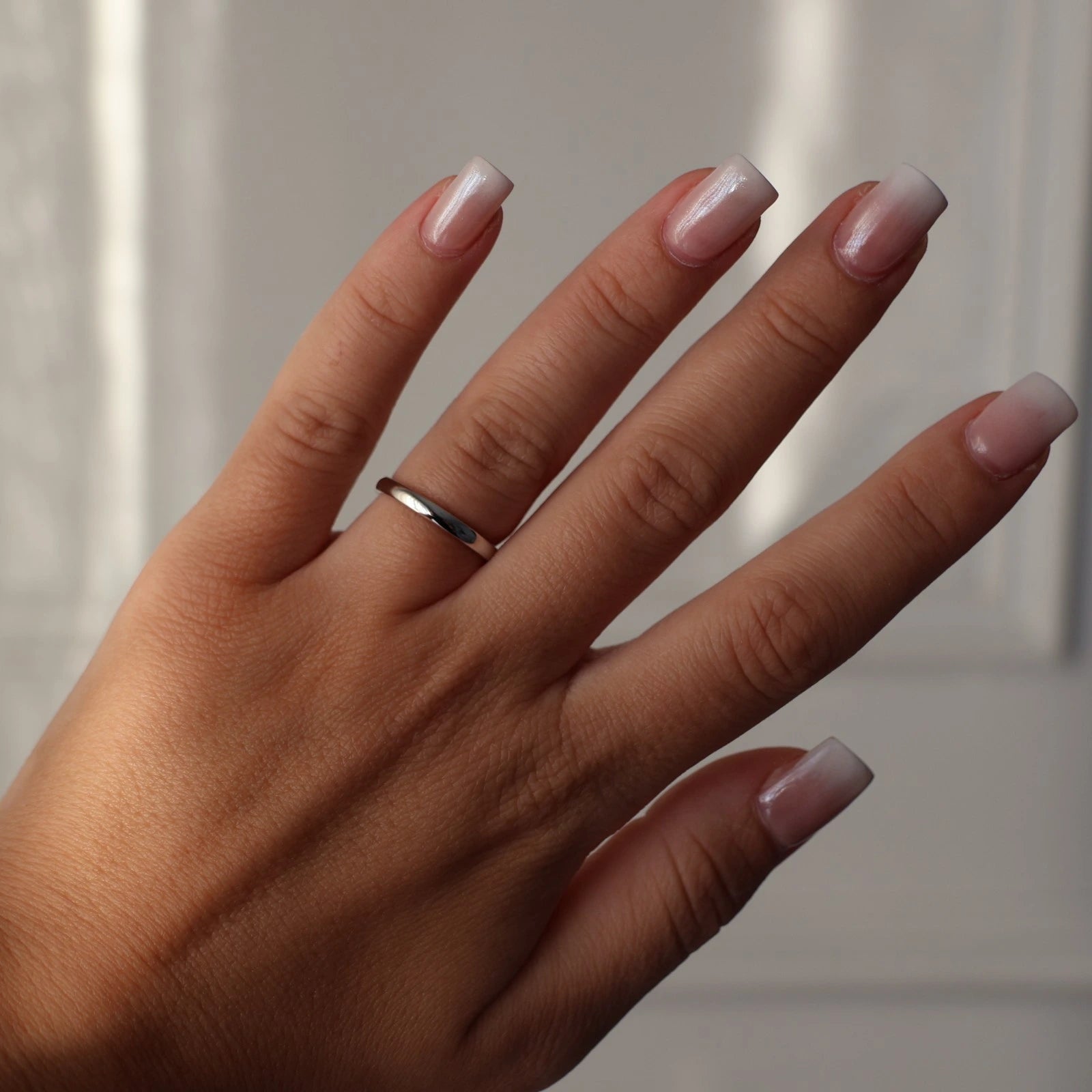 plain 925 sterling silver wedding band