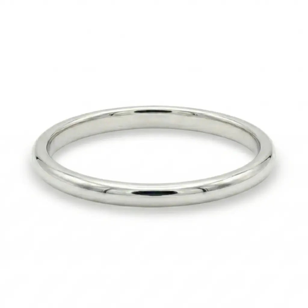 plain sterling silver wedding band 1.5mm