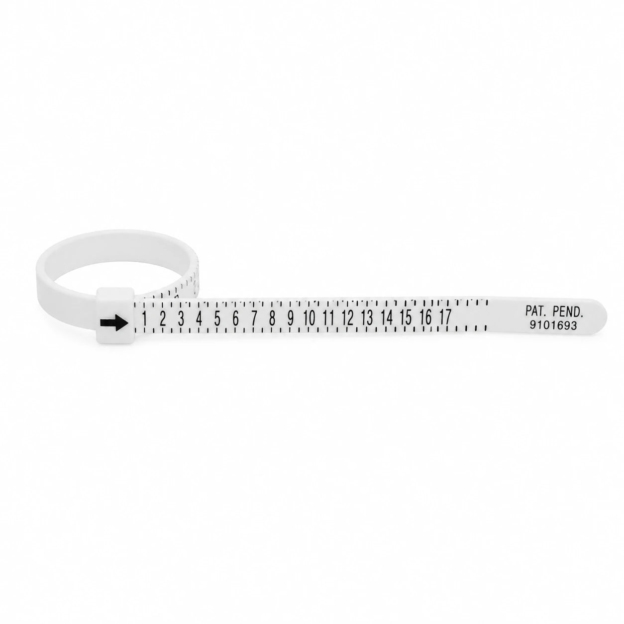 plastic ring sizing measuring tool